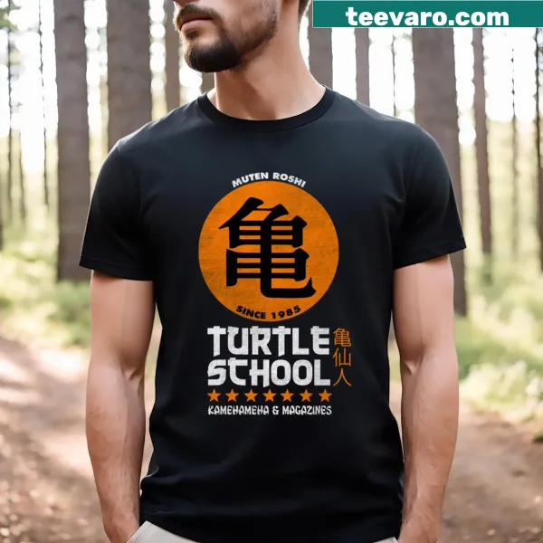 Playful Turtle School T-shirt for kids with fun illustration