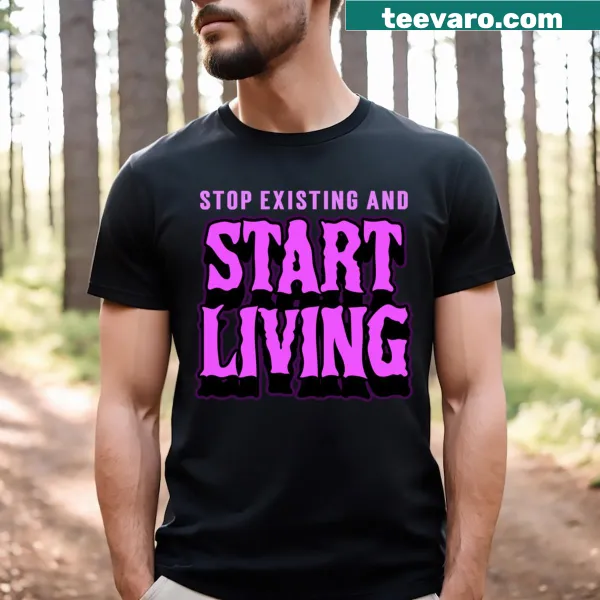 Inspirational typography t-shirt encouraging personal growth