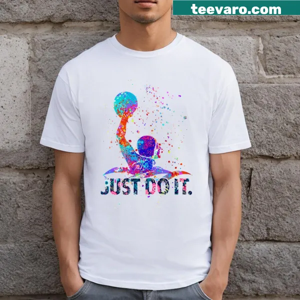Water Polo t-shirt with dynamic sport illustration