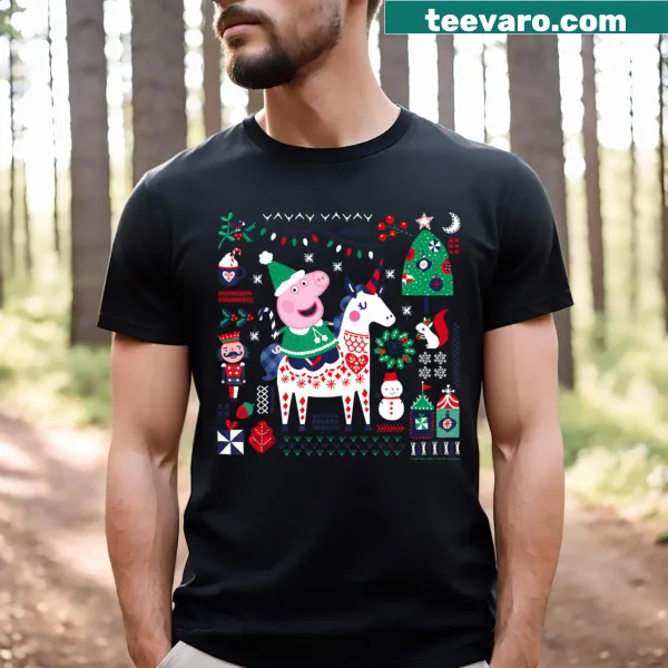Vintage T-shirt featuring graphics from Peppa Pig series