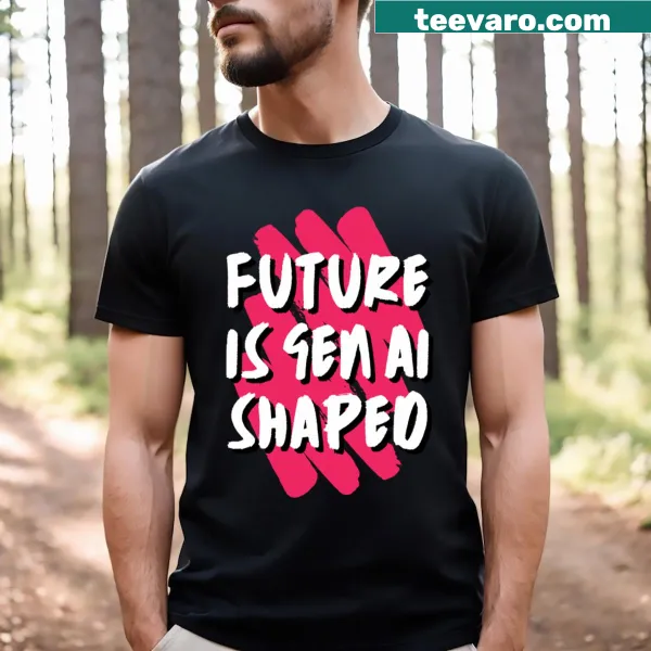 Text T-shirt featuring 'Future Is Gen AI' for tech enthusiasts