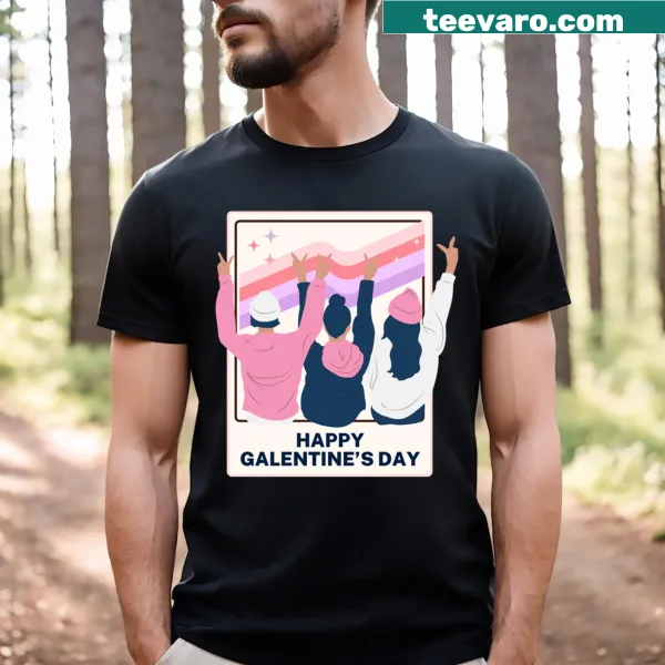 Cheerful typography design for Galentine's Day celebrating friendship.