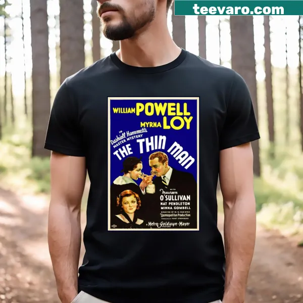 Illustration of a detective character on a T-shirt