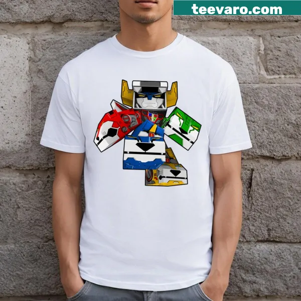 Cartoon illustration of Voltron in its robot form