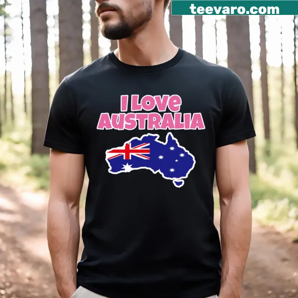 Illustrative shirt celebrating Australia Day with national symbols