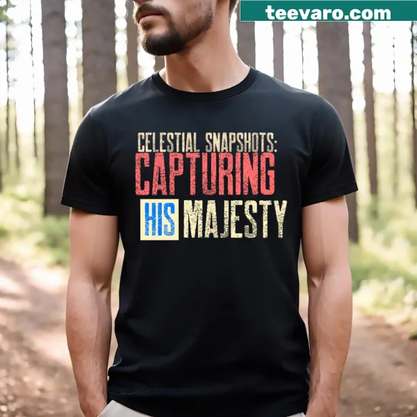 Celestial-themed T-shirt inspired by Christian photography