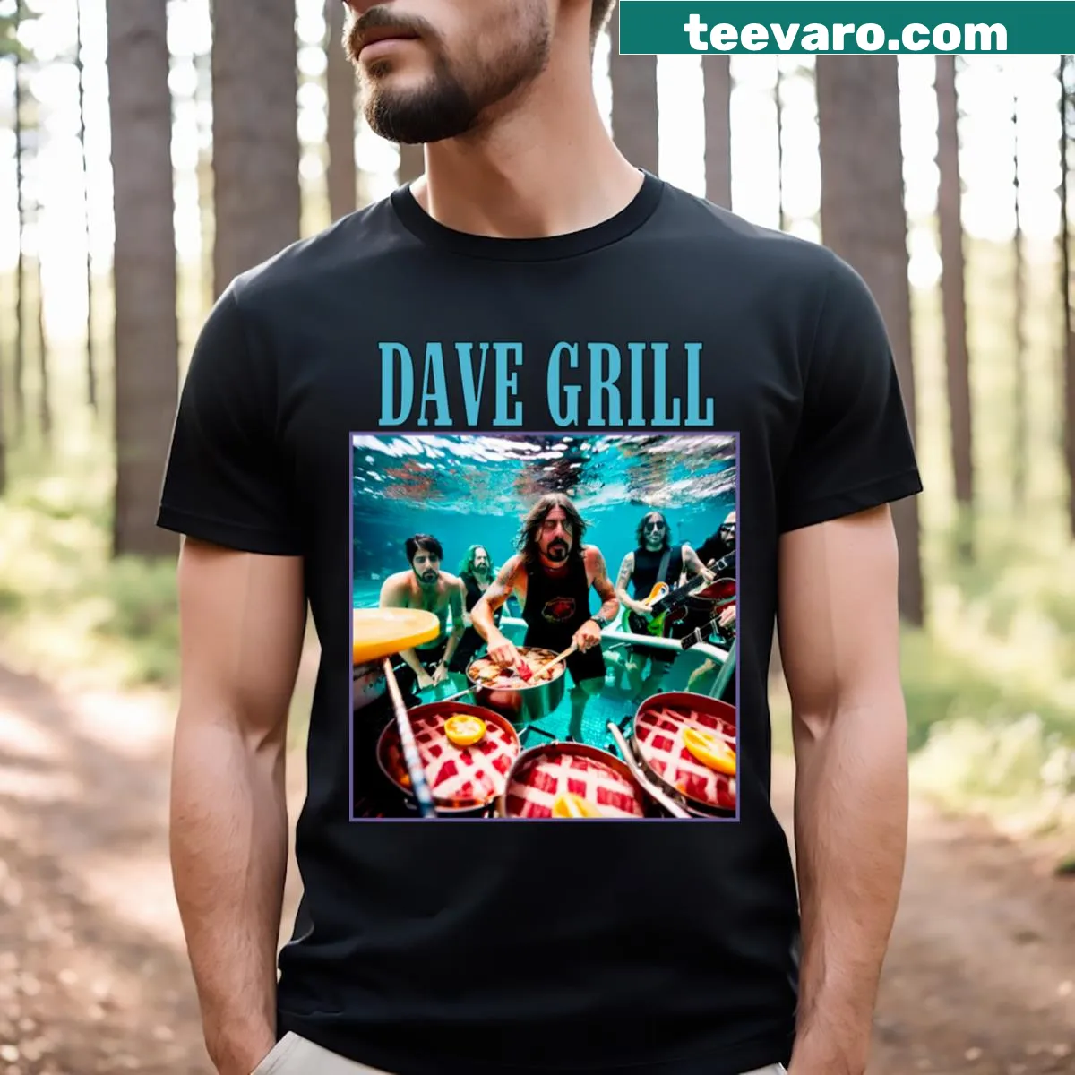 Illustrative T-shirt featuring Grill 9 text for BBQ enthusiasts — on a men's t-shirt