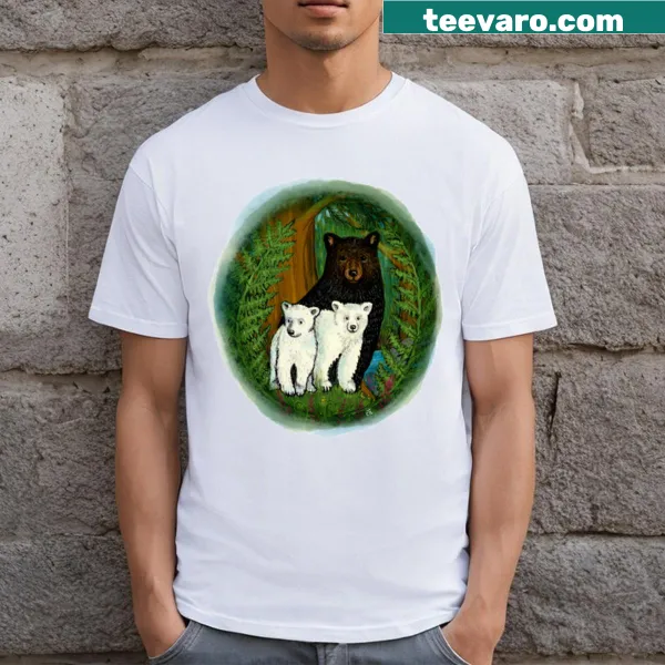 T-shirt featuring adorable Spirit Bear Cubs illustrations