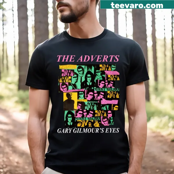 Vintage-style t-shirt featuring The Adverts' artwork from the punk era