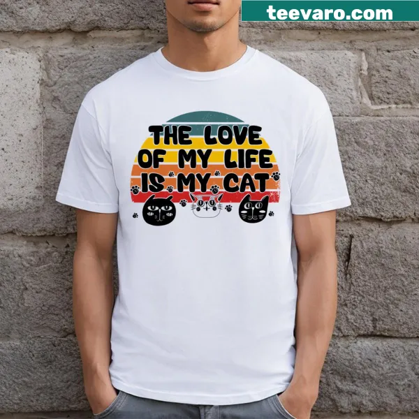 Funny cat lover T-shirt with humorous saying about cats