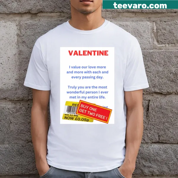 Funny Valentine's Day t-shirt with prank theme