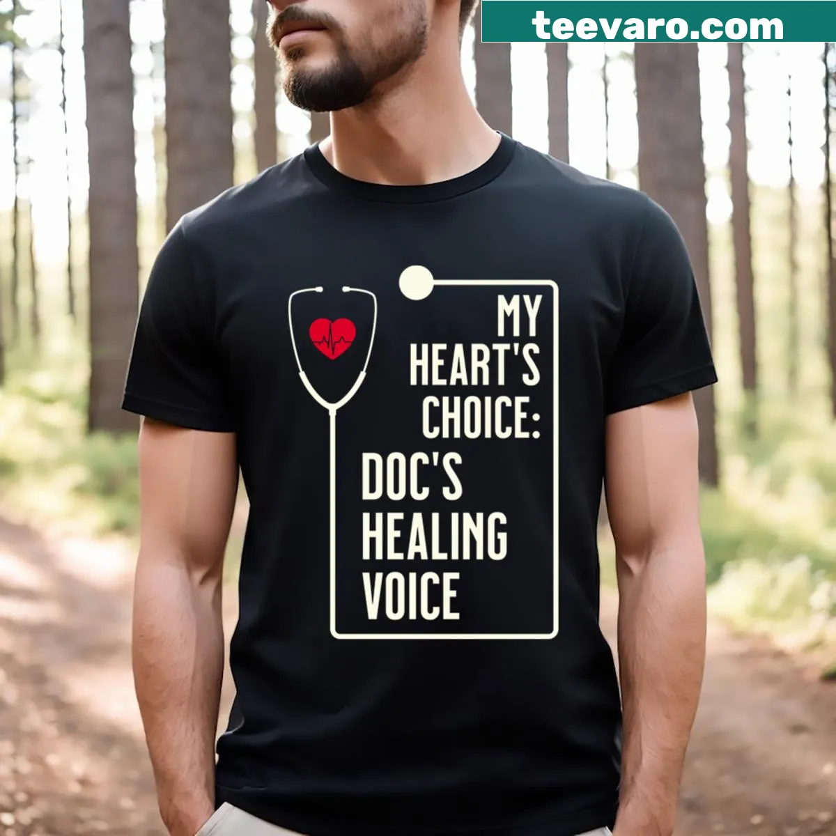 Doctor-themed Valentine’s Day t-shirt with a funny quote — on a men's t-shirt