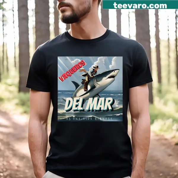 Illustrative T-shirt featuring nautical themes and playful designs
