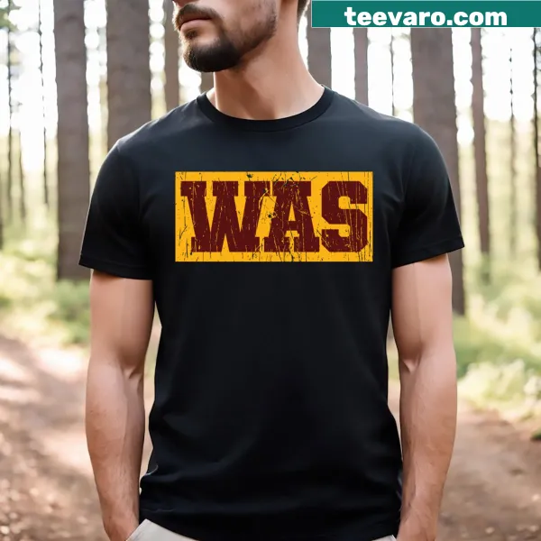 Bold text t-shirt showing support for the Commanders