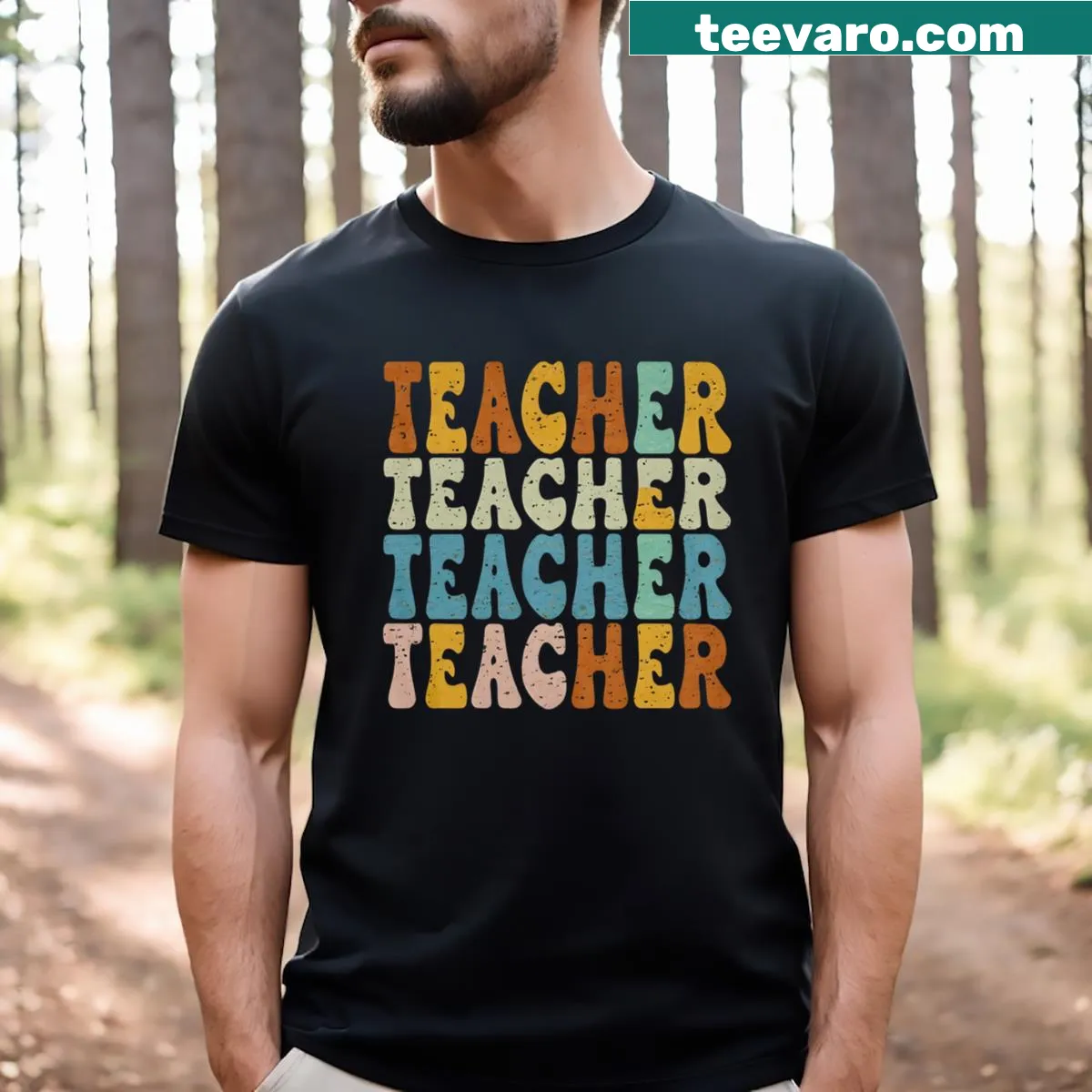 T-shirt with a humorous teacher saying for World Teacher's Day — on a men's t-shirt