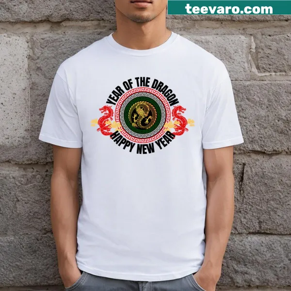 T-shirt with a dragon illustration for Year of the Dragon