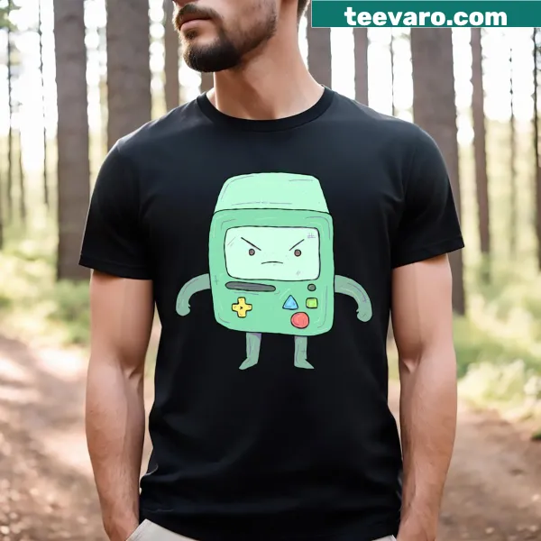 BMO character illustration t-shirt from Adventure Time
