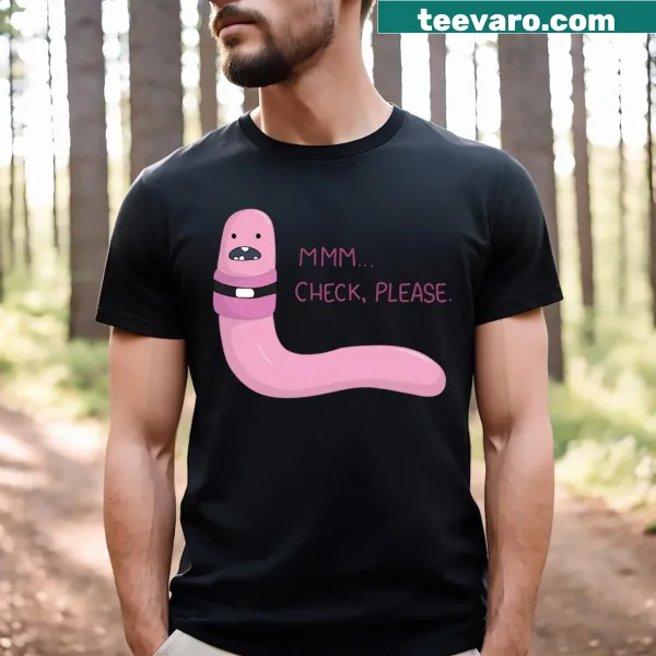 Adventure Time T-shirt featuring the character Shelby in a playful design