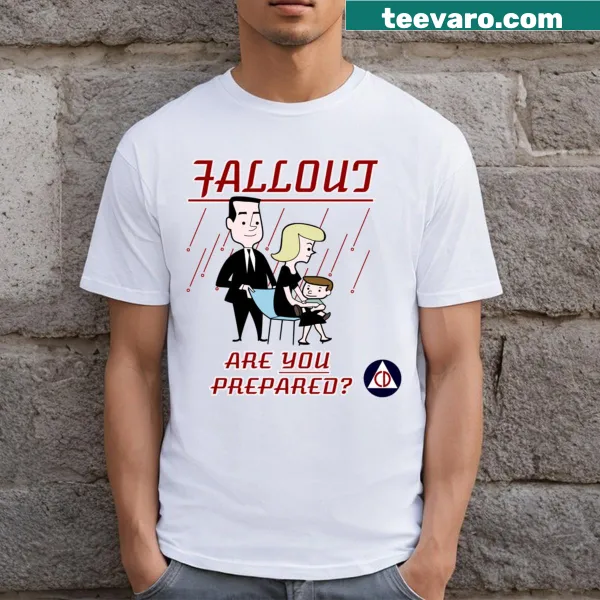 Gaming T-shirt with the phrase 'Are You Prepared?' from Fallout