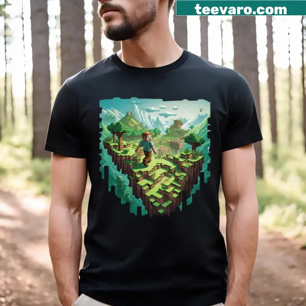 Humorous Minecraft-themed design celebrating Skyblock