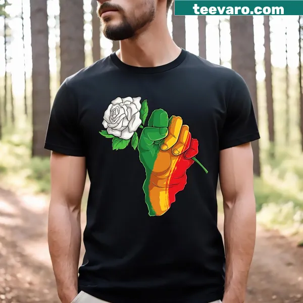 T-shirt celebrating African American pride during Black History Month.