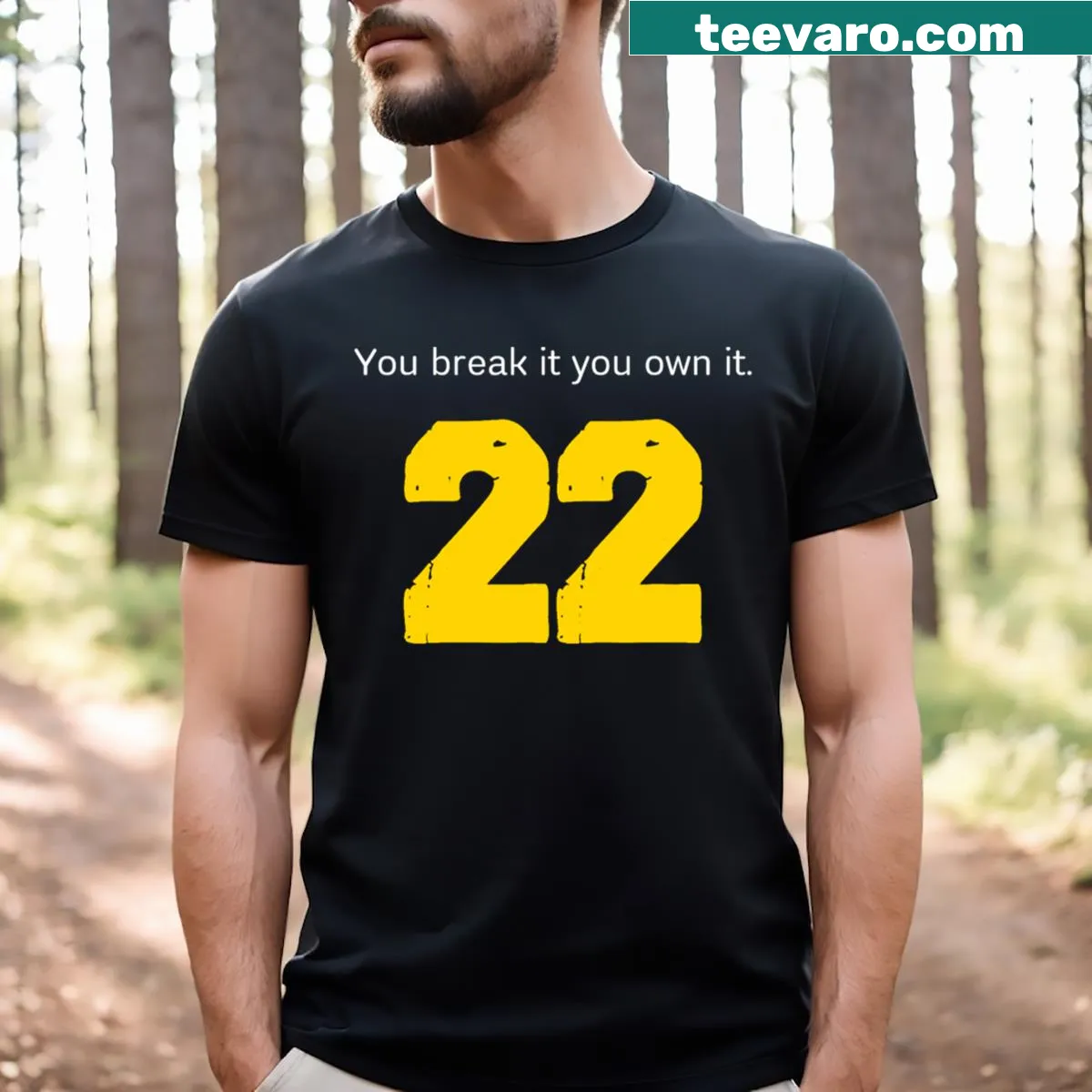 T-shirt with inspiring message from Caitlin Clark — on a men's t-shirt
