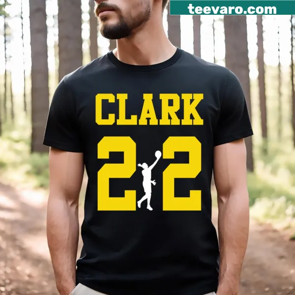 Iowa Girl t-shirt featuring Caitlyn Clark's name and jersey number 22