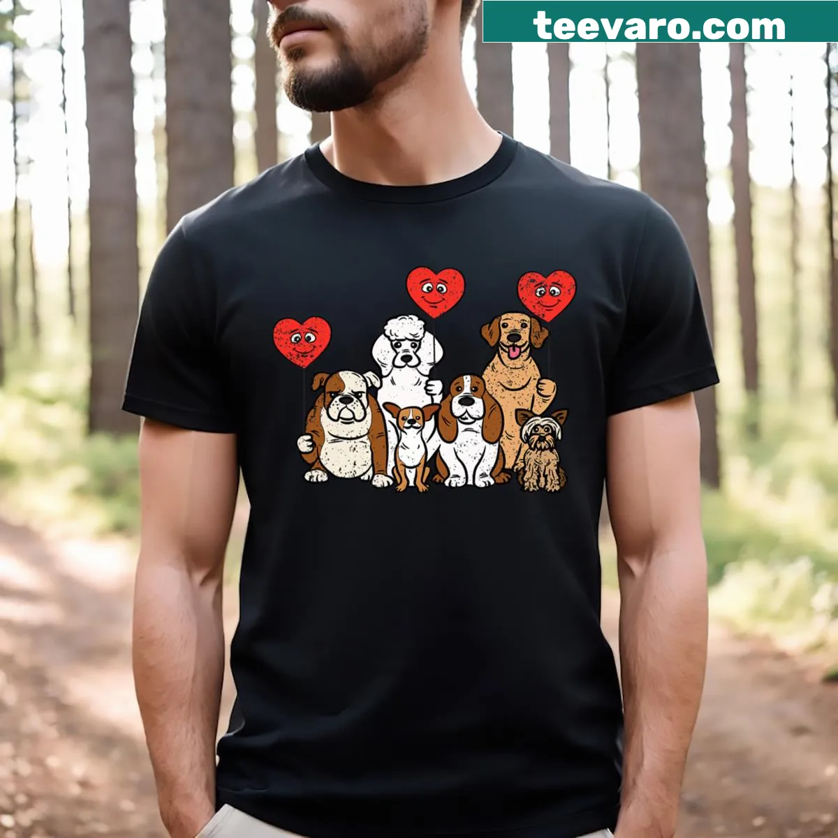 Illustration of a cheerful dump truck on a T-shirt — on a men's t-shirt