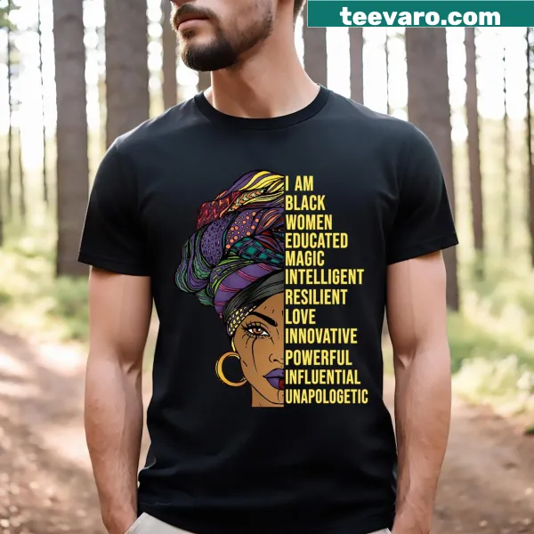 T-shirt celebrating educated Black women for Black History Month