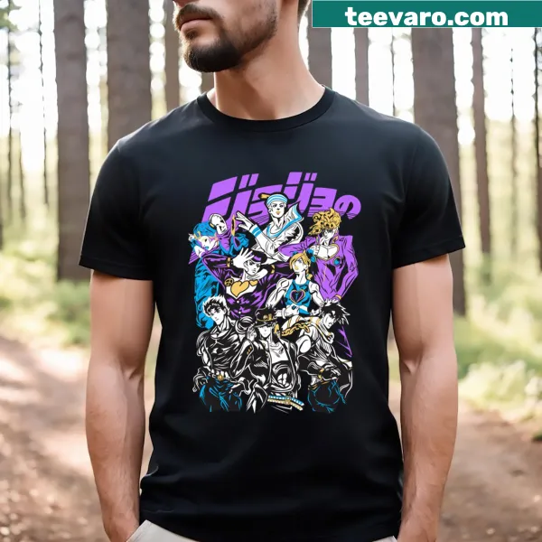 Fanart T-shirt inspired by Jjba anime