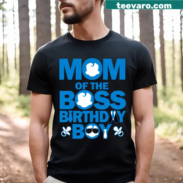 Mom and Dad of the Boss birthday t-shirt for family celebrations