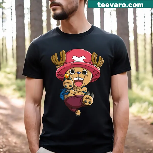 Playful cartoon design of Chopper from One Piece