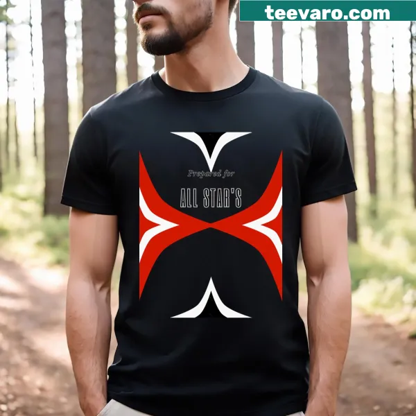 Bold typography celebrating sports on a T-shirt.