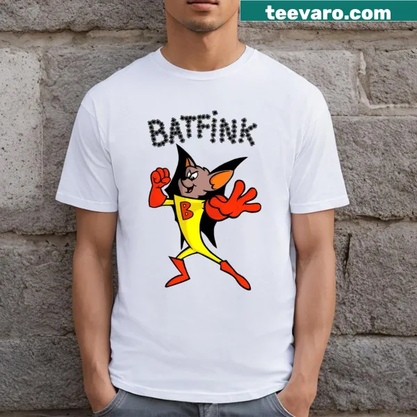 Cartoon Batfink t-shirt featuring the superhero character