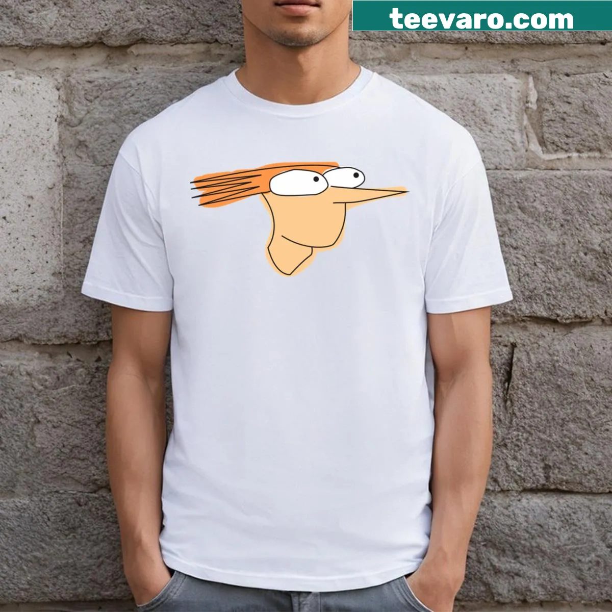 Illustrated T-shirt inspired by Brendon’s home movies — on a men's t-shirt