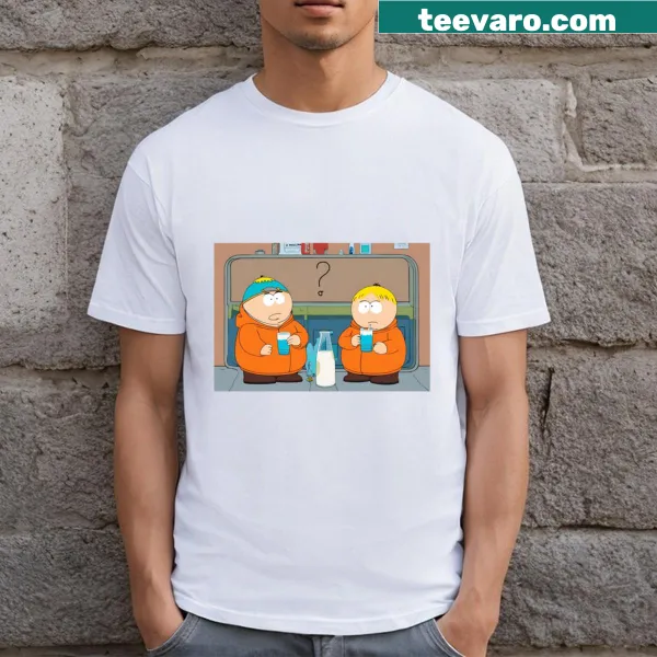 Whimsical cartoon anime graphic on T-shirt
