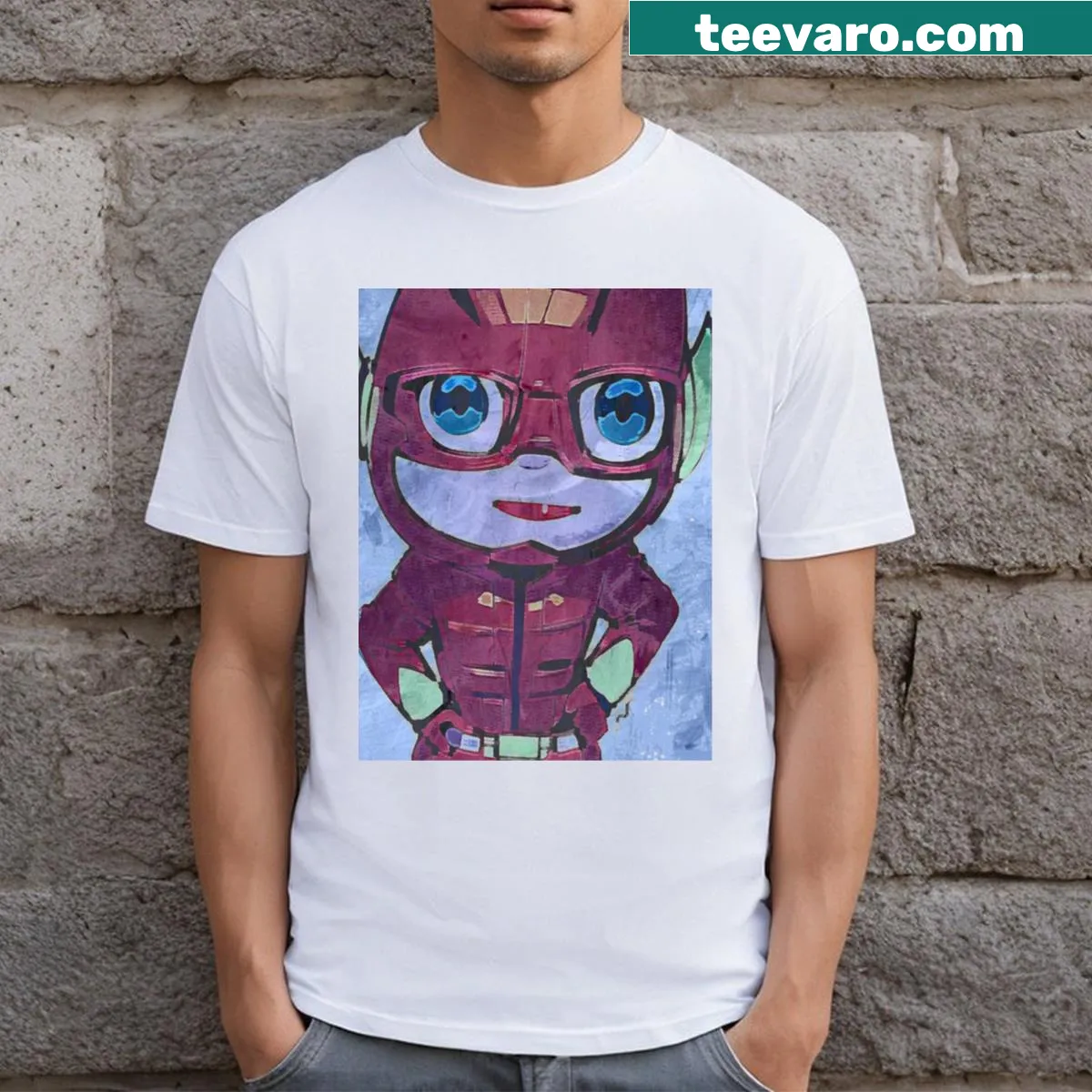 Essential cartoon t-shirt for boys with playful graphics — on a men's t-shirt