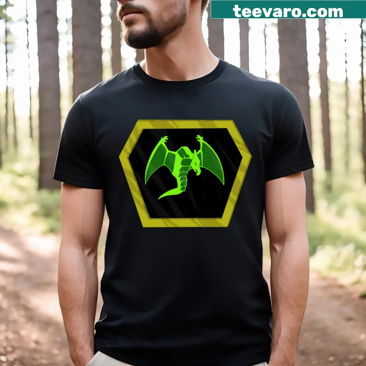 Bold typographic design featuring the word 'Cravex' on T-shirt — on a men's t-shirt