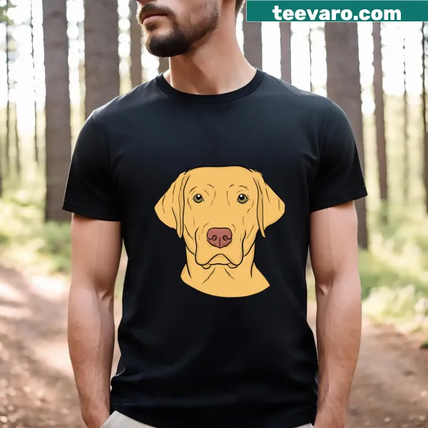 Charming graphic of a Dudley Lab, showcasing its playful nature.