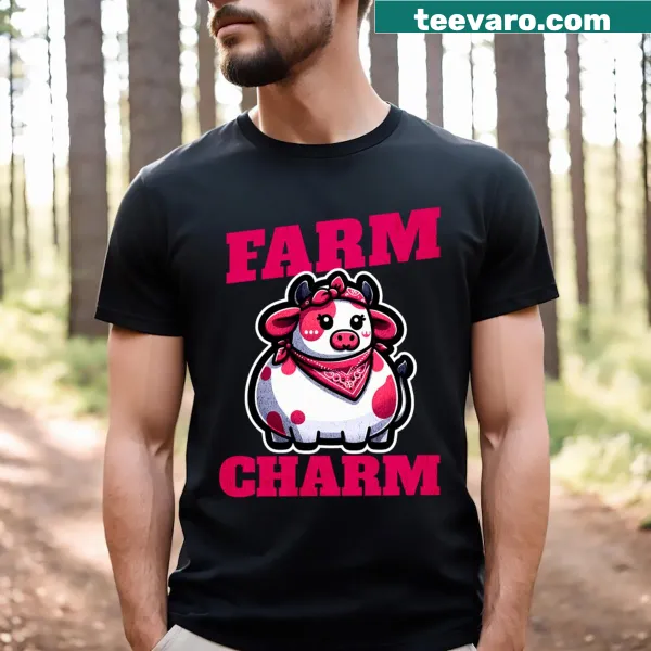 Vintage-style t-shirt featuring a charming farm-themed design