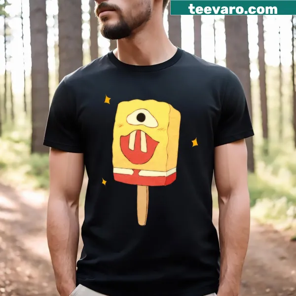 Cartoon popsicle design inspired by Spongebob for kids