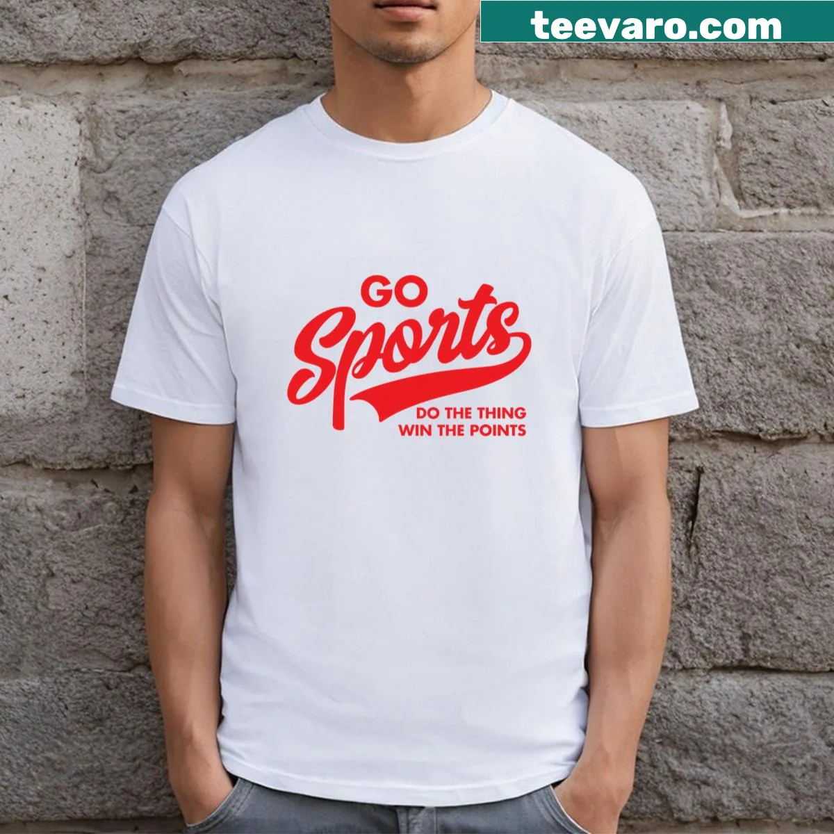 Casual t-shirt with the slogan 'Do The Thing' for sports fans — on a men's t-shirt