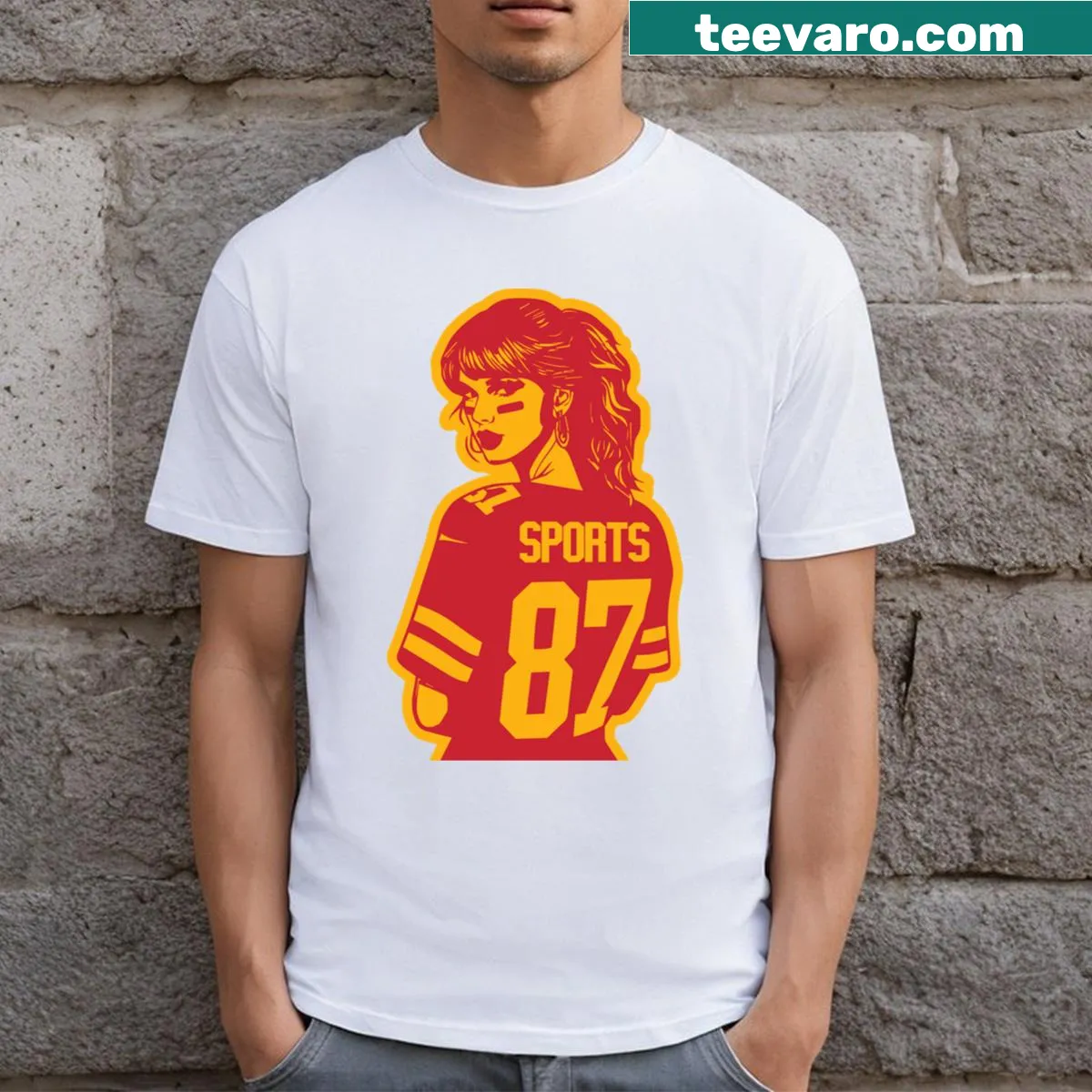 T-shirt featuring the phrase 'Go Sports!!' for sports enthusiasts — on a men's t-shirt