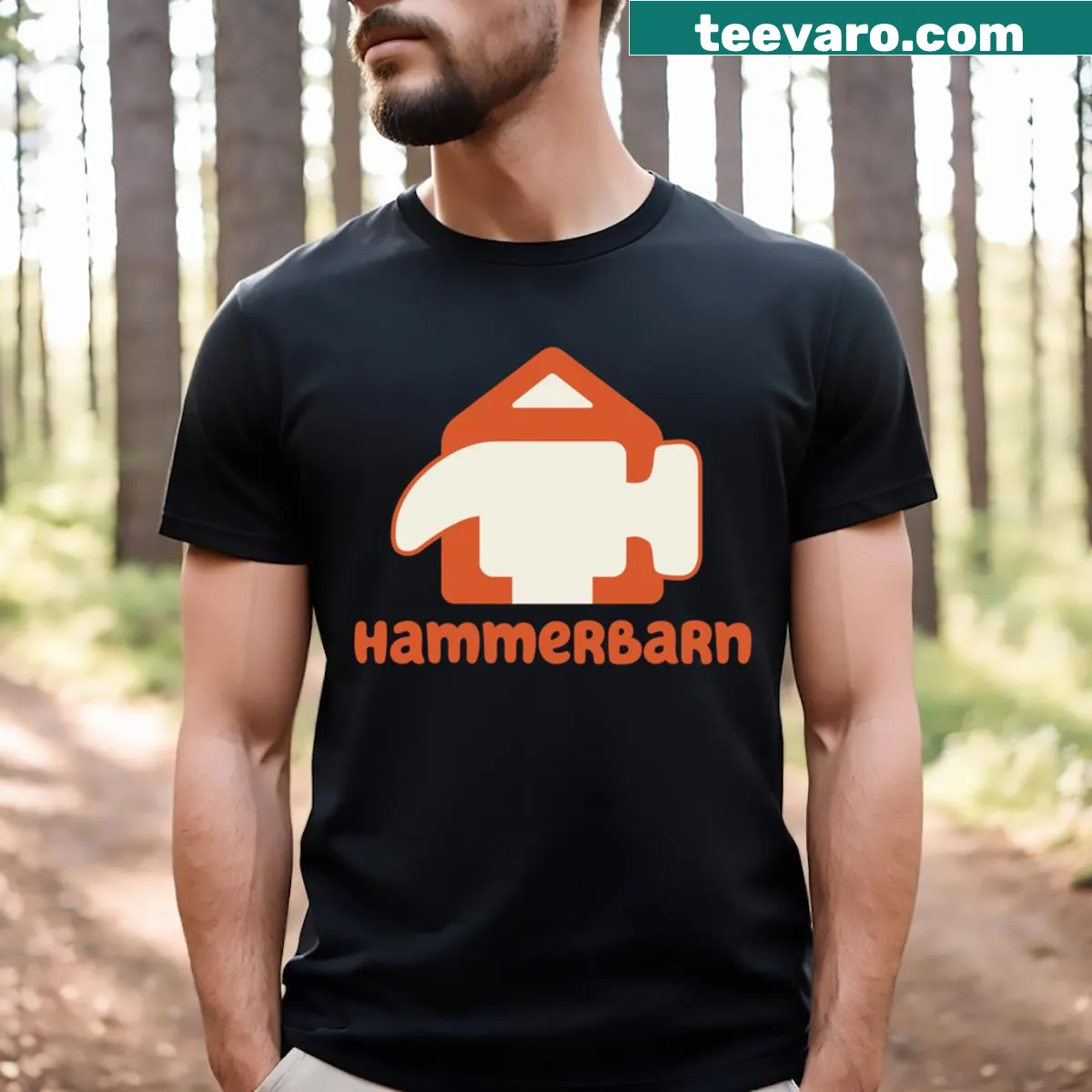 T-shirt featuring Hammerbarn from the children's show Bluey — on a men's t-shirt
