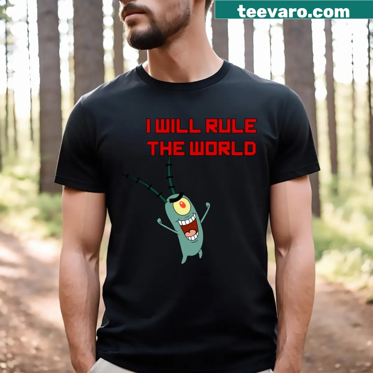 T-shirt with the assertive phrase 'I Will Rule' in bold typography — on a men's t-shirt