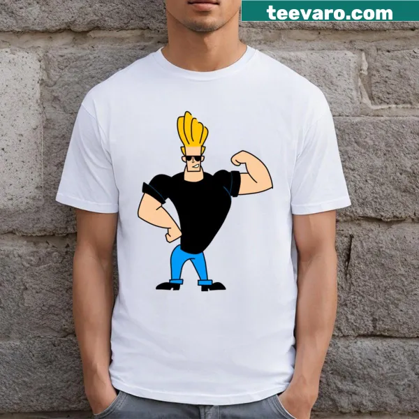 Text graphic that reads 'Its Johnny' on a T-shirt