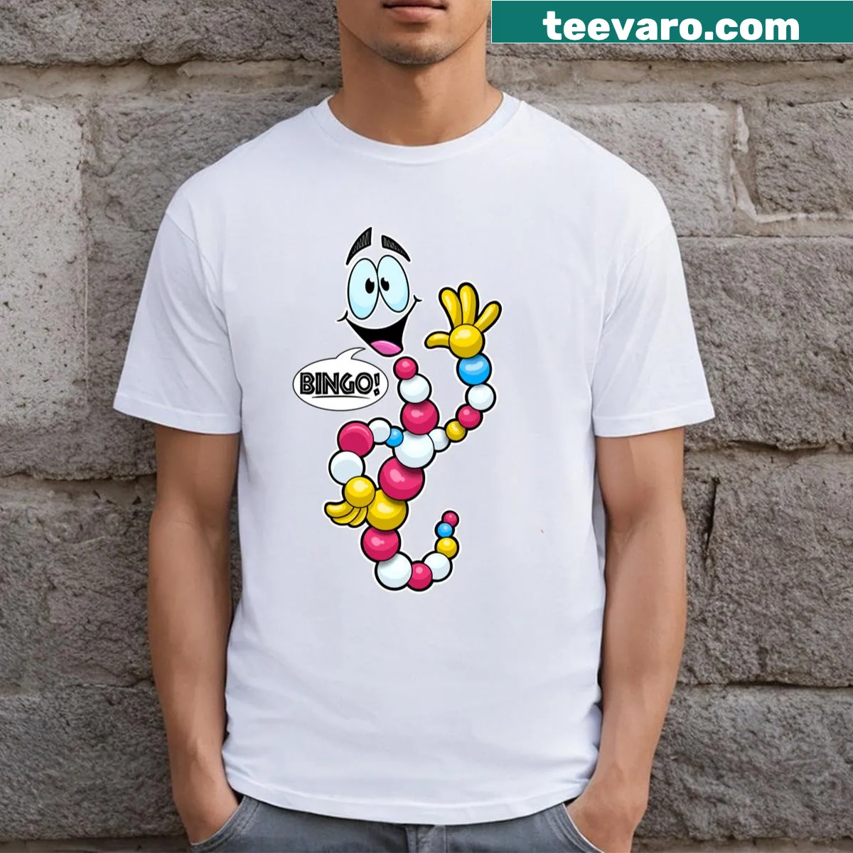Playful Jurassic Park t-shirt featuring Mr. DNA in a fun graphic — on a men's t-shirt