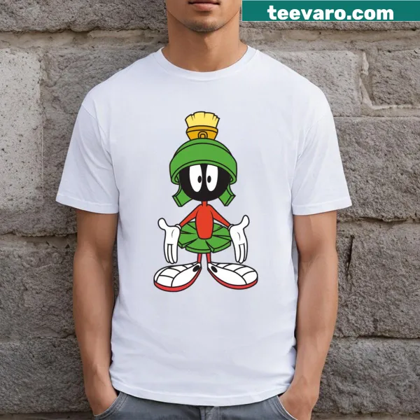 Cartoon Martian character t-shirt for movie lovers