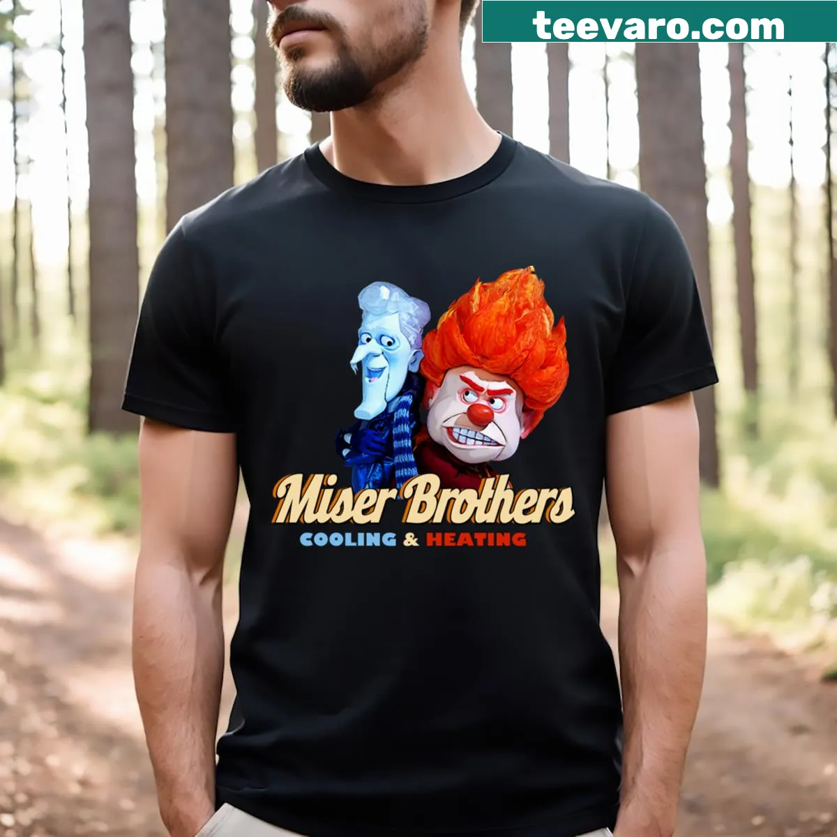 Funny HVAC-themed graphic on a T-shirt — on a men's t-shirt