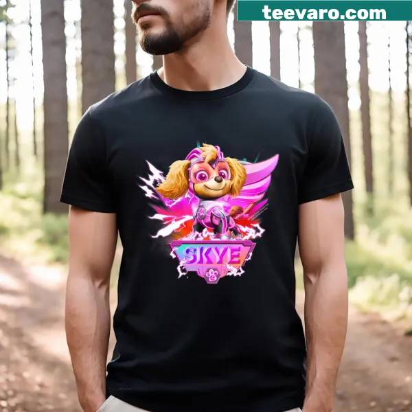 Cartoon graphic t-shirt featuring cute paws for kids.